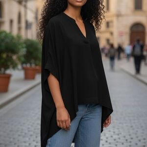 Favlux Fashion Elegant Black Women's Top Size S